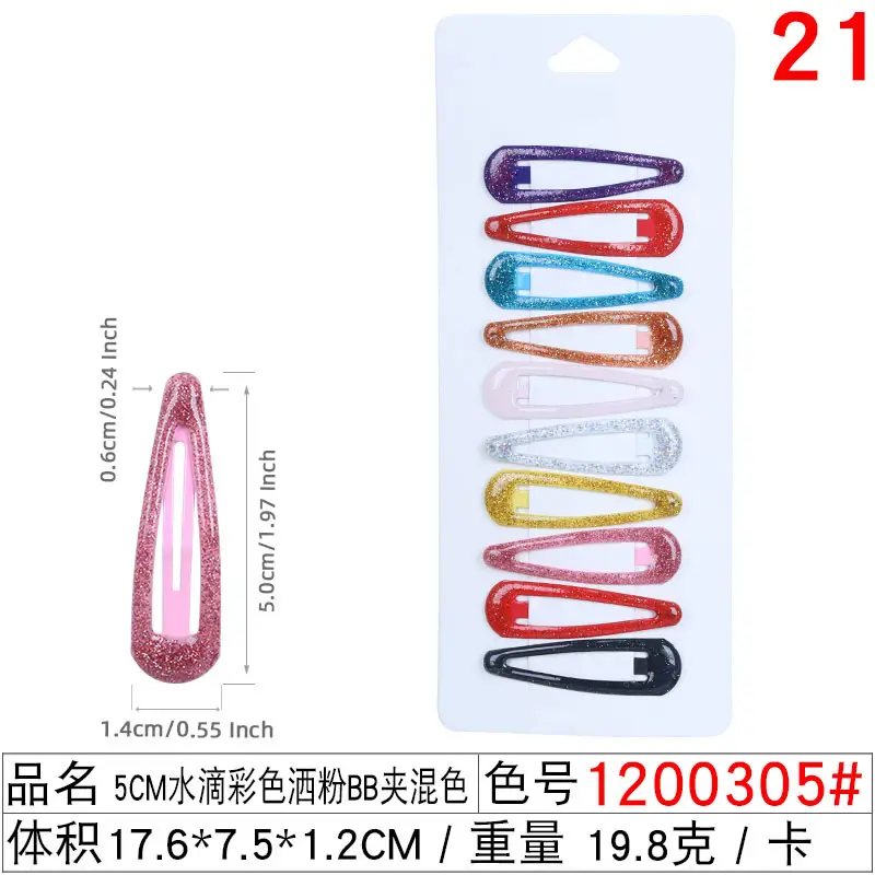 24 Pcs Colorful Hair Clips for Women