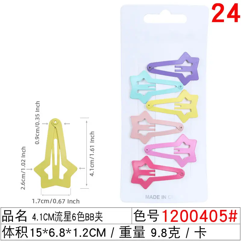 24 Pcs Colorful Hair Clips for Women