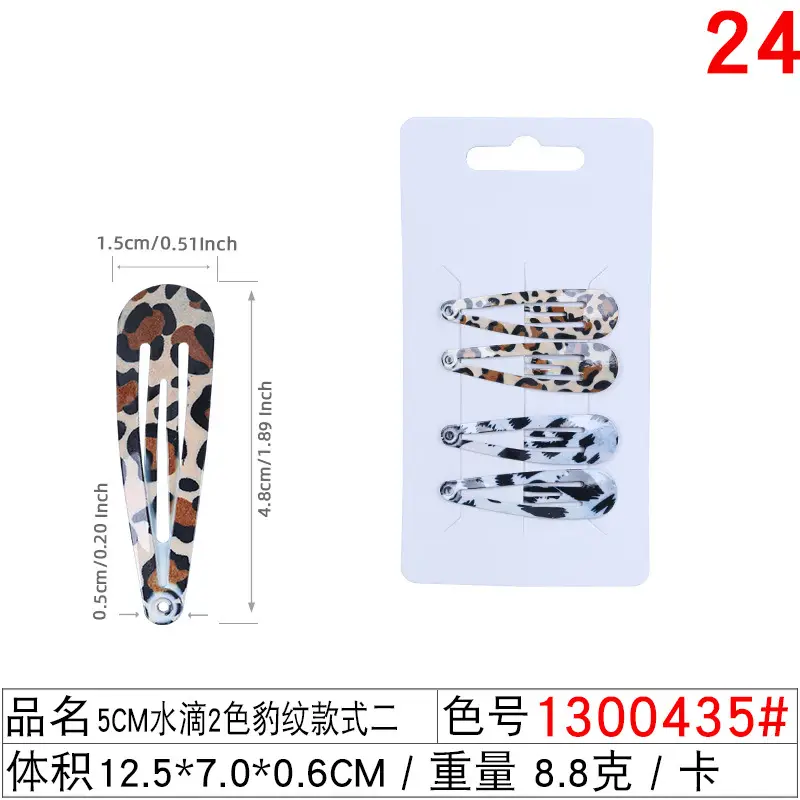 24 Pcs Colorful Hair Clips for Women