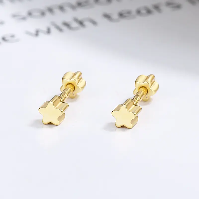 925 Sterling Silver Double Bell Ear Bone Nail Jewelry - Image 4