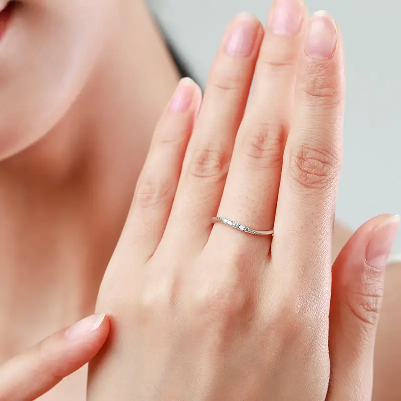 925 Sterling Silver Micro Diamond Ring for Women - Image 2