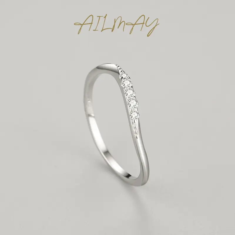 925 Sterling Silver Micro Diamond Ring for Women - Image 3