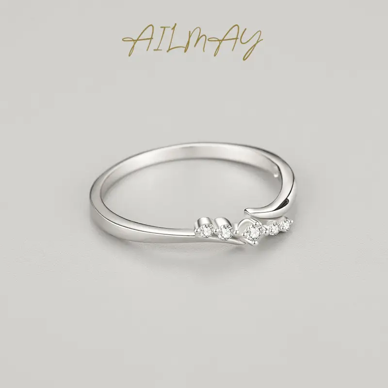 S925 Sterling Silver Ring with Micro Diamonds for Women - Image 4