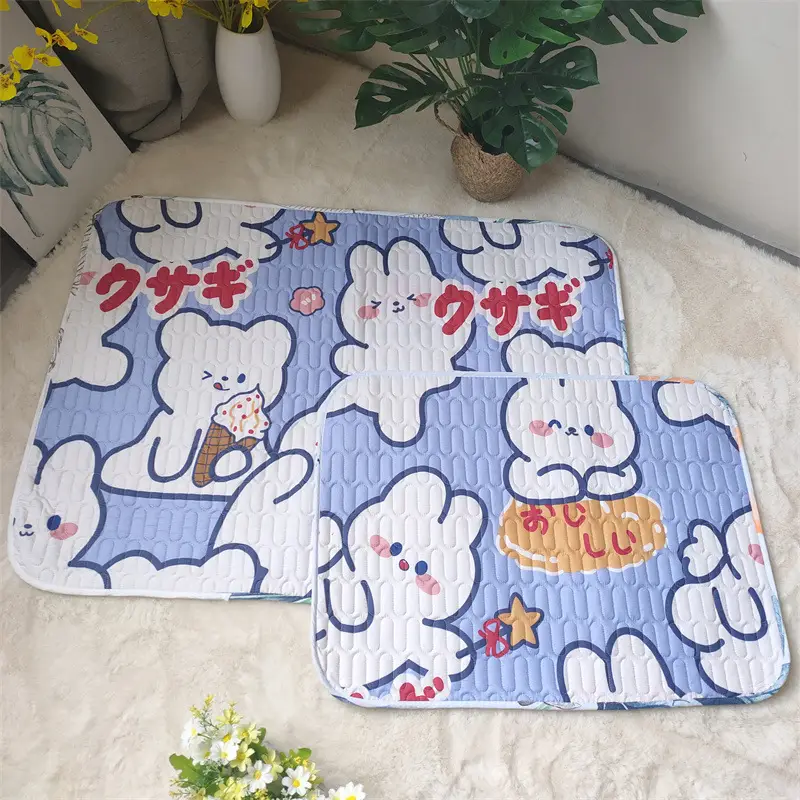 Anti-Slip Waterproof Mat Pink Pattern - Image 2