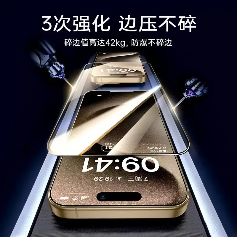 Anti-Peeping Film Tempered Film 15pro Mobile Phone 16pro - Image 6