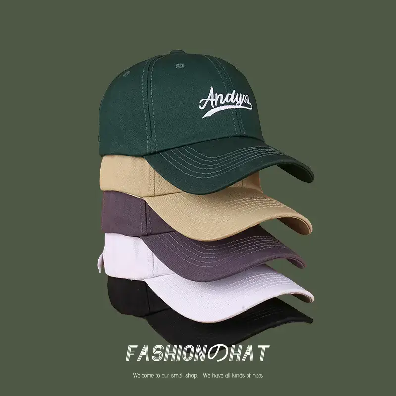 Black Embroidered Baseball Cap with "Aoyou" Design