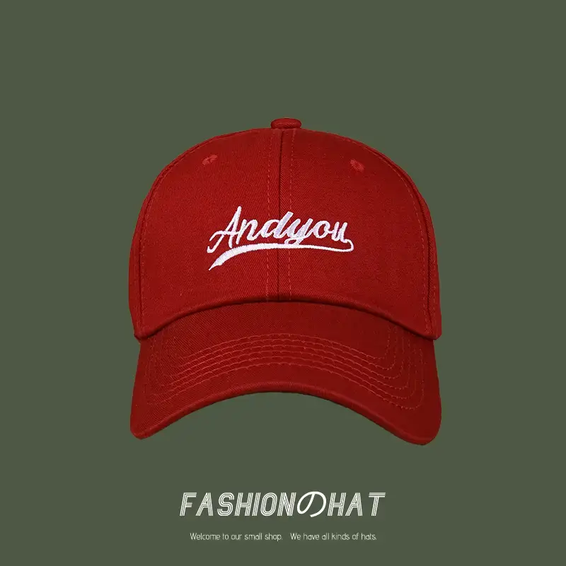 Black Embroidered Baseball Cap with "Aoyou" Design