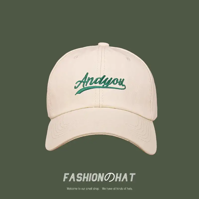 Black Embroidered Baseball Cap with "Aoyou" Design