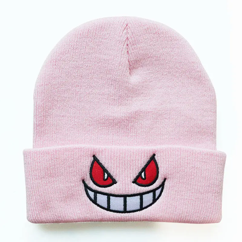 Knitted Cartoon Hat Red Eyes Wool Warm Autumn Winter - Image 5