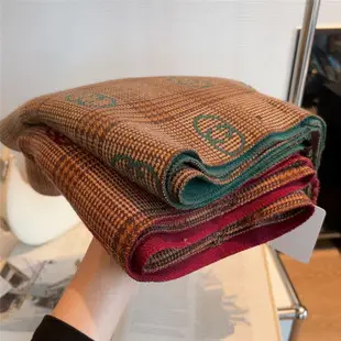 Women's Winter Warm Cashmere Scarf with Abstract Print — feature 13
