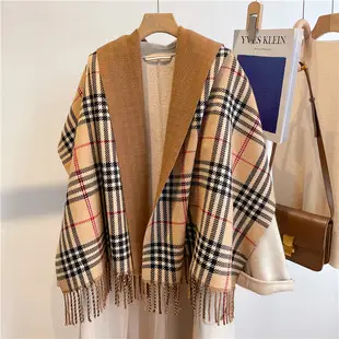 Women's Winter Warm Cashmere Scarf with Abstract Print — feature 14