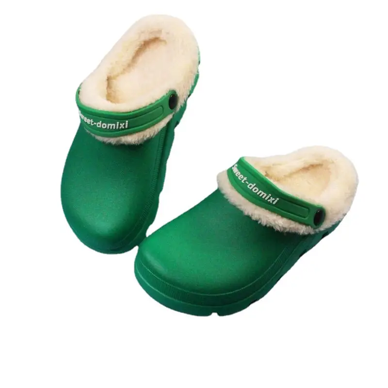 Pink Fluffy Cotton Slippers for Women Winter Warm Home Use - Image 11
