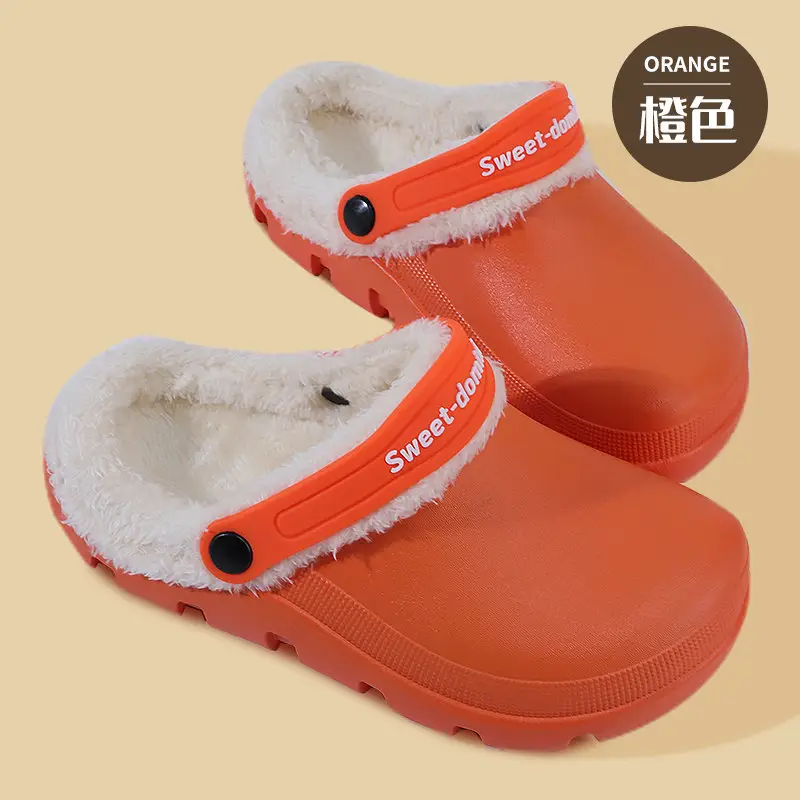 Pink Fluffy Cotton Slippers for Women Winter Warm Home Use - Image 5