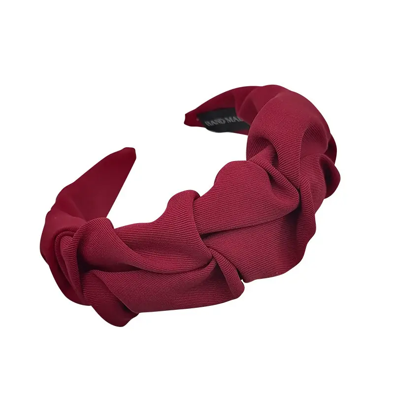 Korean Dongdaemun Hair Band with Wide Brim & Solid Green Color - Image 14