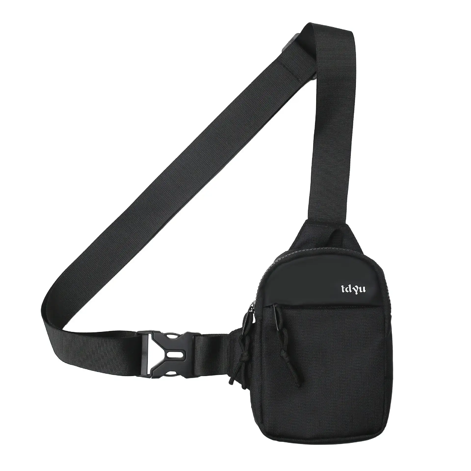 Men's Black Crossbody Bike Bag Nylon Casual Sports