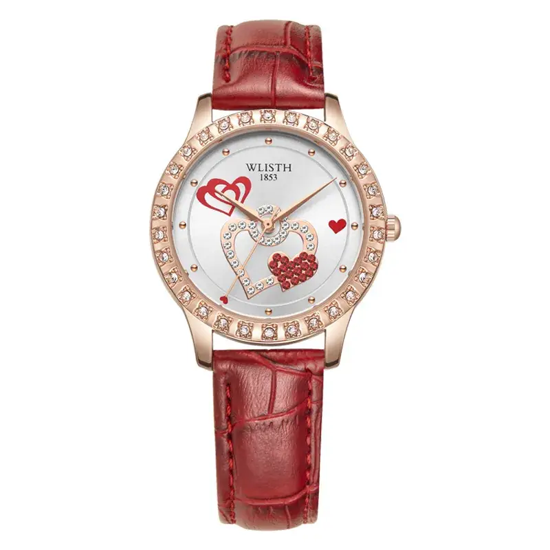 Red with gold case 1#