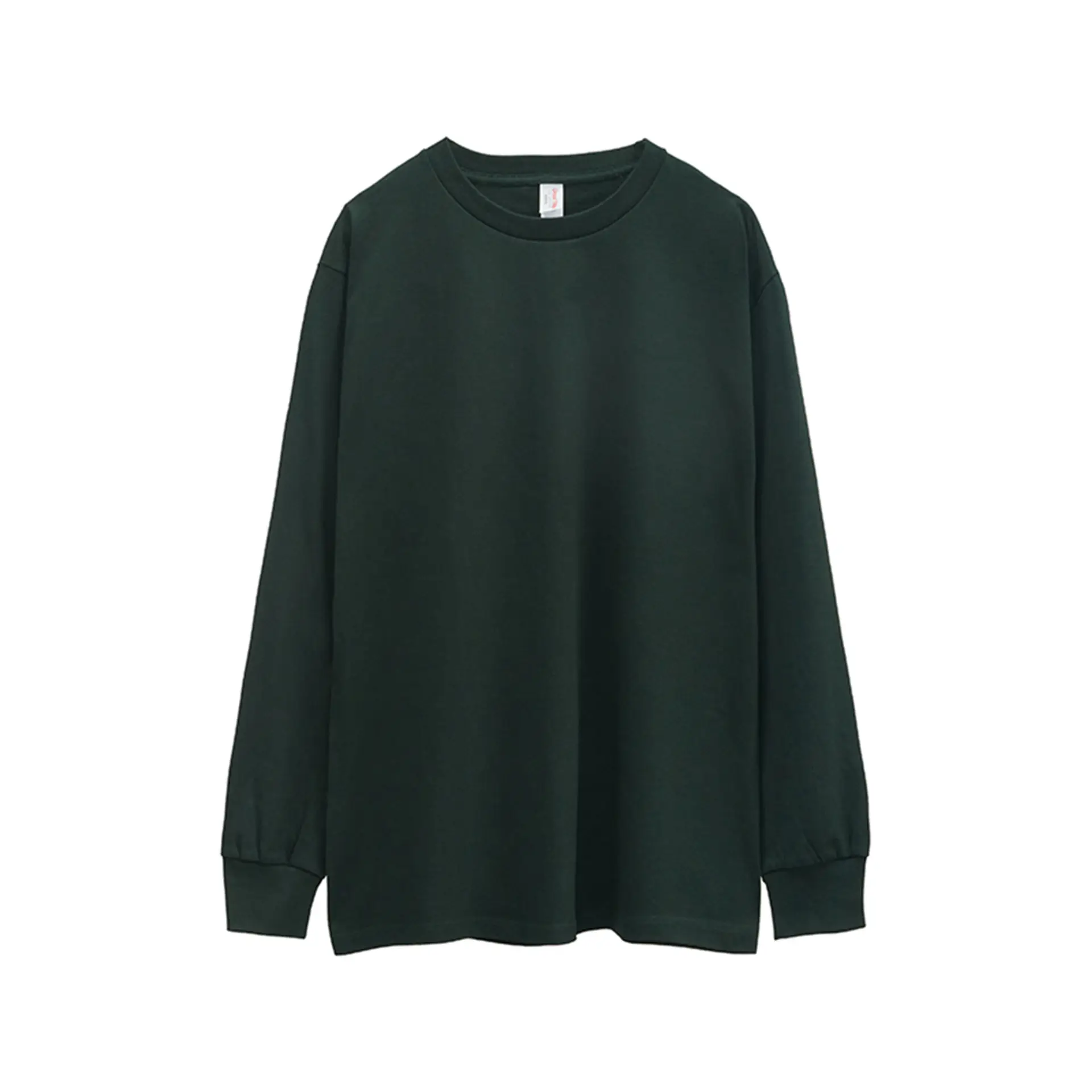 Candy Color Cotton Long Sleeve Round Neck Sweatshirt - Image 29