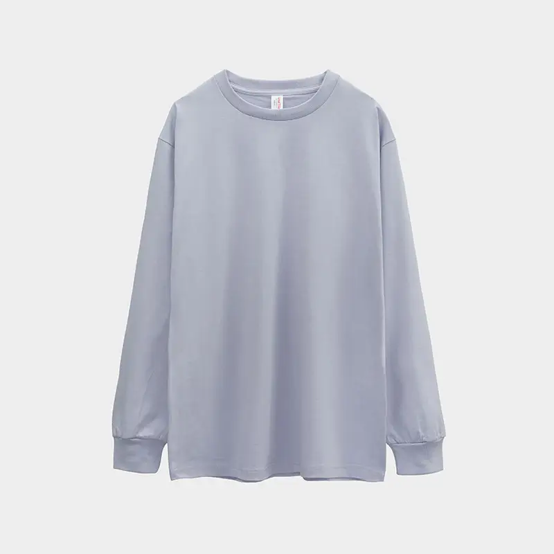 Candy Color Cotton Long Sleeve Round Neck Sweatshirt - Image 11