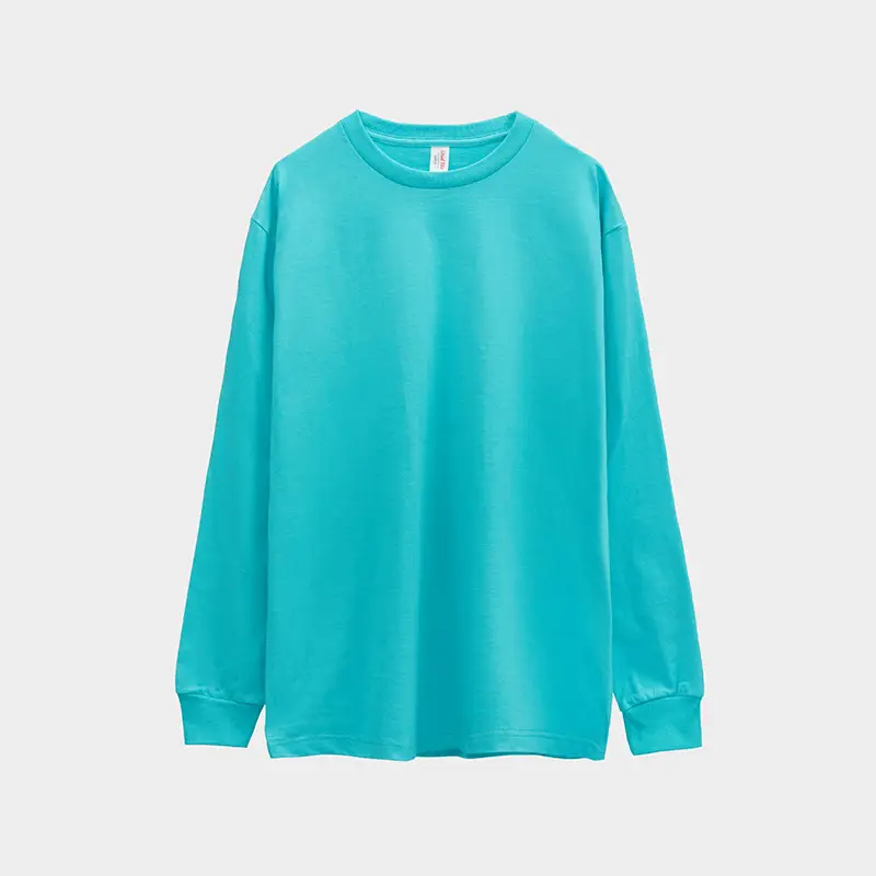 Candy Color Cotton Long Sleeve Round Neck Sweatshirt - Image 17