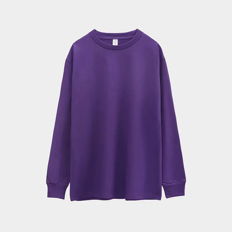 Candy Color Cotton Long Sleeve Round Neck Sweatshirt - Image 8