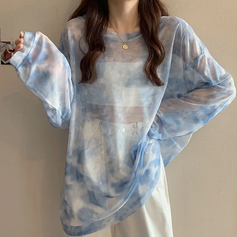 Women Ice Silk Sun Protection Long Sleeve Top - Image 4