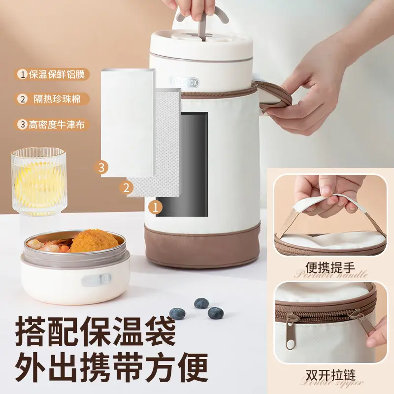 304 Stainless Steel Insulated Lunch Box Set 450ml 650ml - Image 19