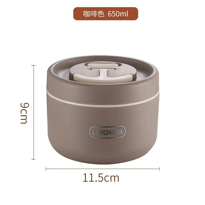 304 Stainless Steel Insulated Lunch Box Set 450ml 650ml - Image 6