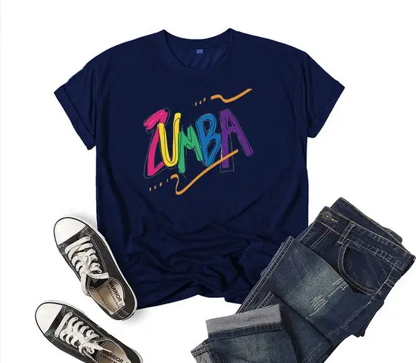 ZUMBA Printed Green T-Shirt Casual Wear 2022 - Image 18