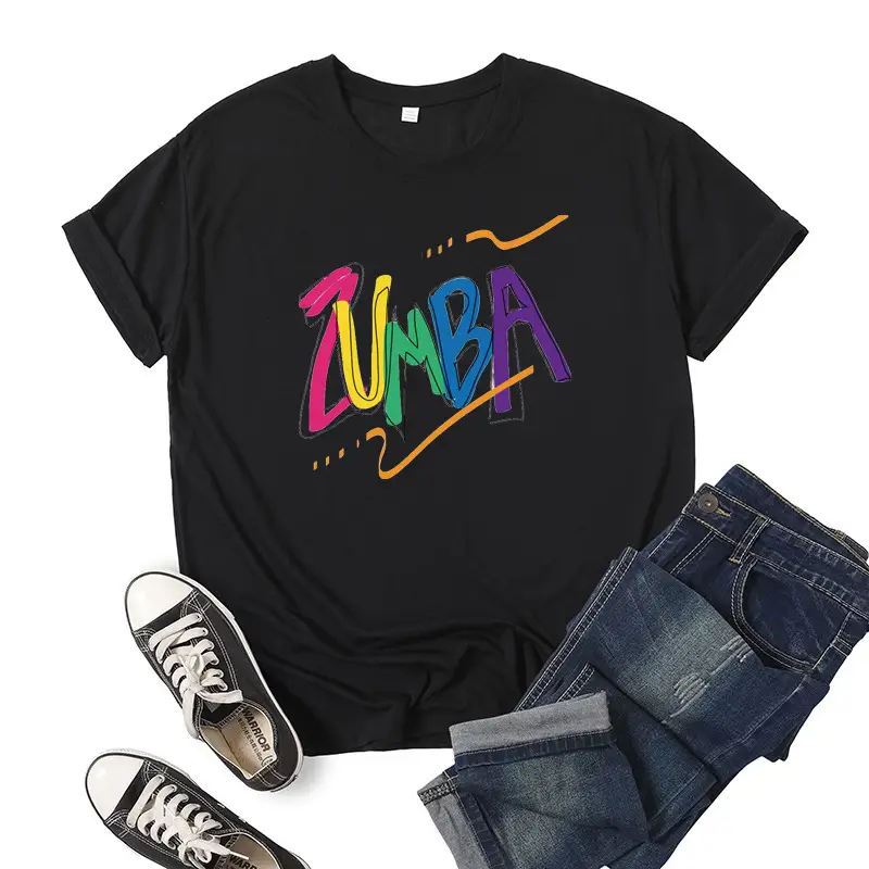 ZUMBA Printed Green T-Shirt Casual Wear 2022 - Image 9