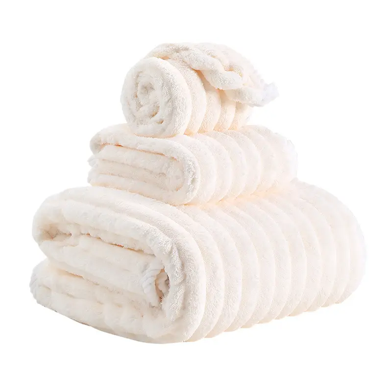 Mao Mao Fleece Bath Towel Thickened Absorbent - Image 10