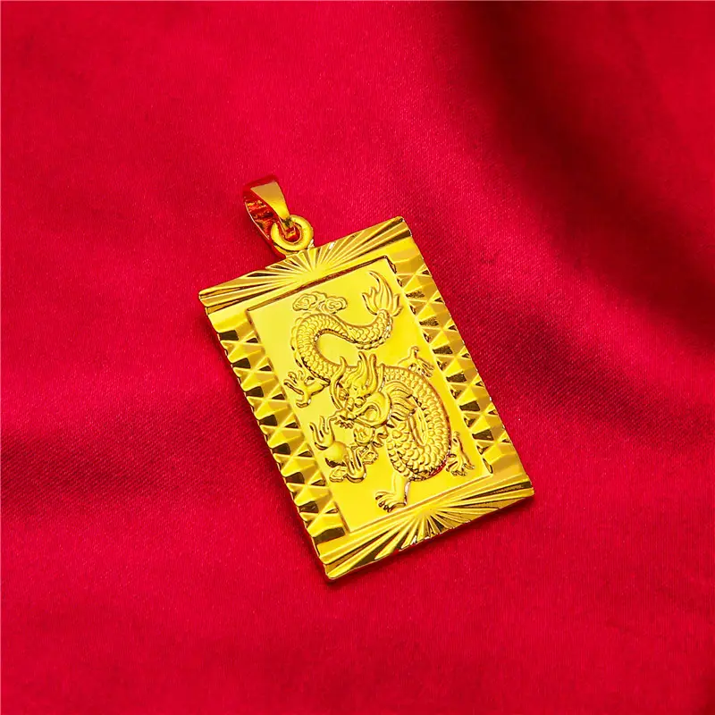 Vietnam Sand Gold Plated Guanyin Pendant - Image 2