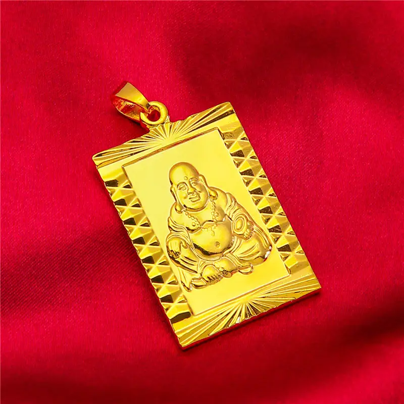 Vietnam Sand Gold Plated Guanyin Pendant - Image 4