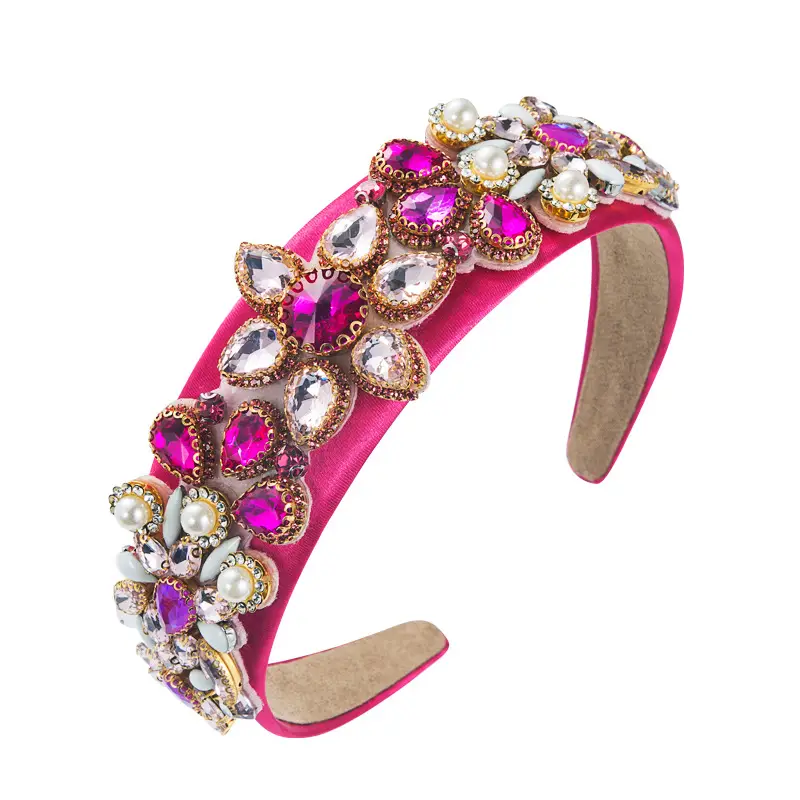 Korean Heavy Hoop with Rhinestone Baroque Design - Image 12