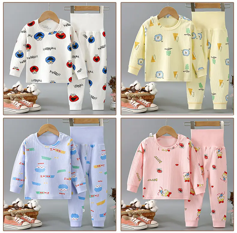 Children Cotton Pajamas Set with Rabbit Print — feature 18