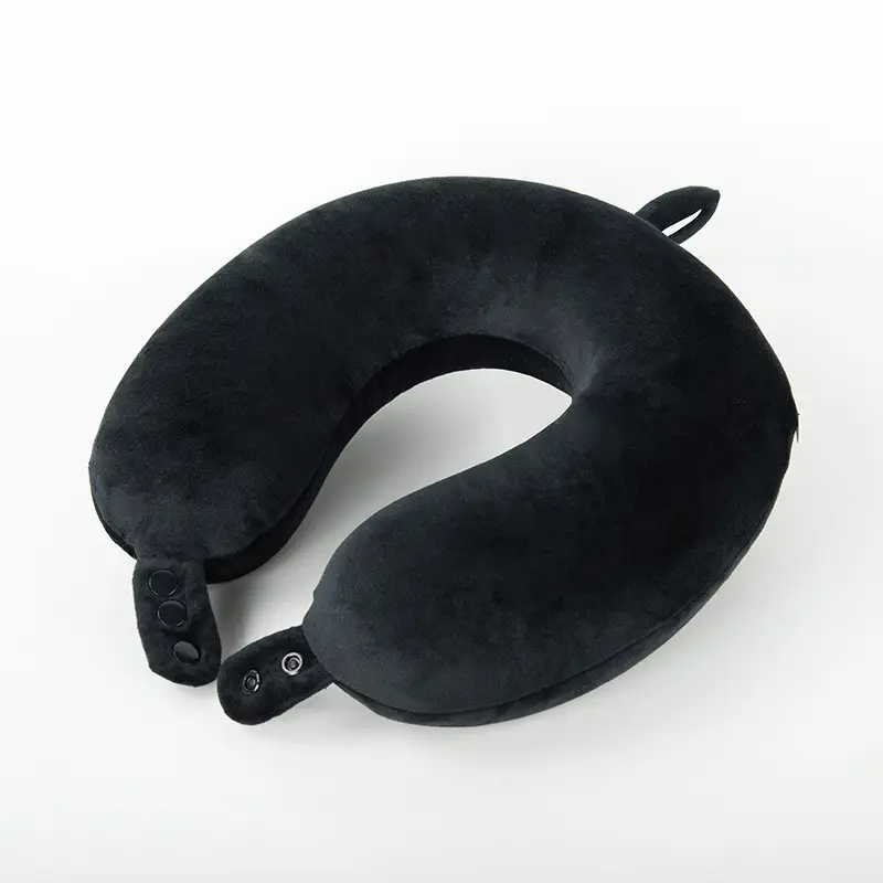 U-Shaped Memory Foam Neck Pillow Light Grey - Image 41