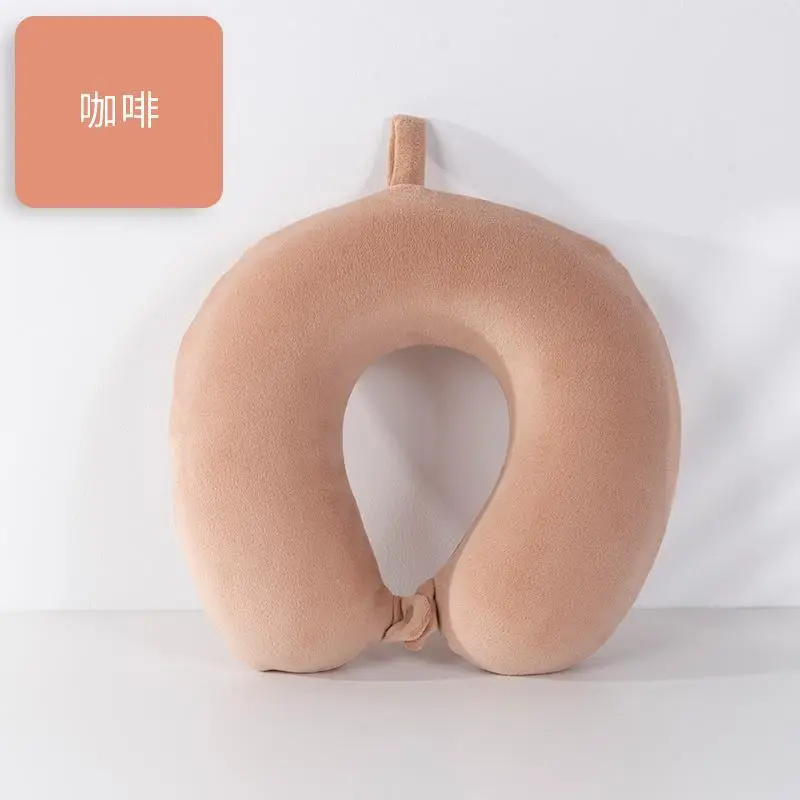 U-Shaped Memory Foam Neck Pillow Light Grey - Image 17