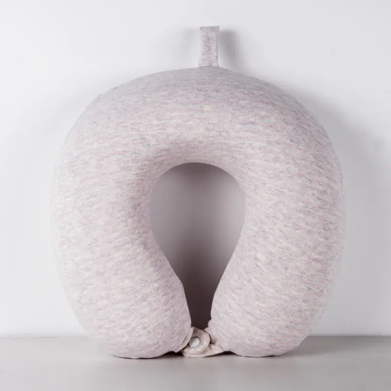 U-Shaped Memory Foam Neck Pillow Light Grey - Image 35