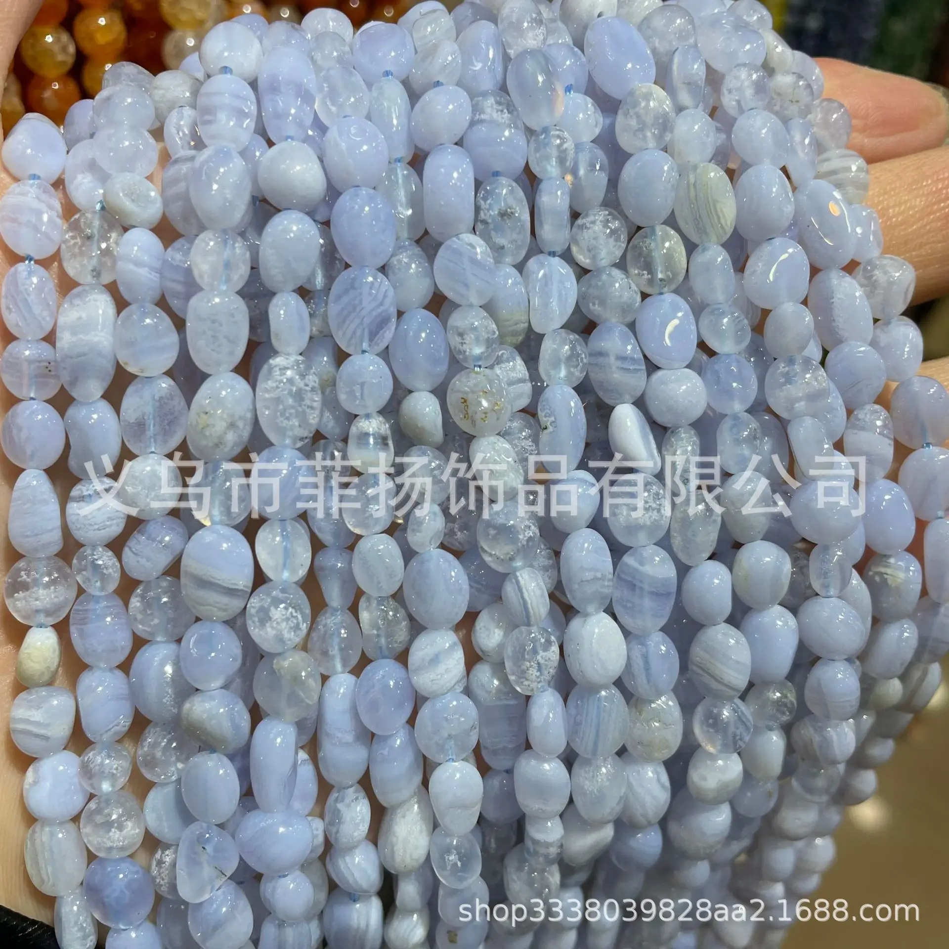 Natural Lapis Lazuli Tiger Eye Stone 6x8mm Blue