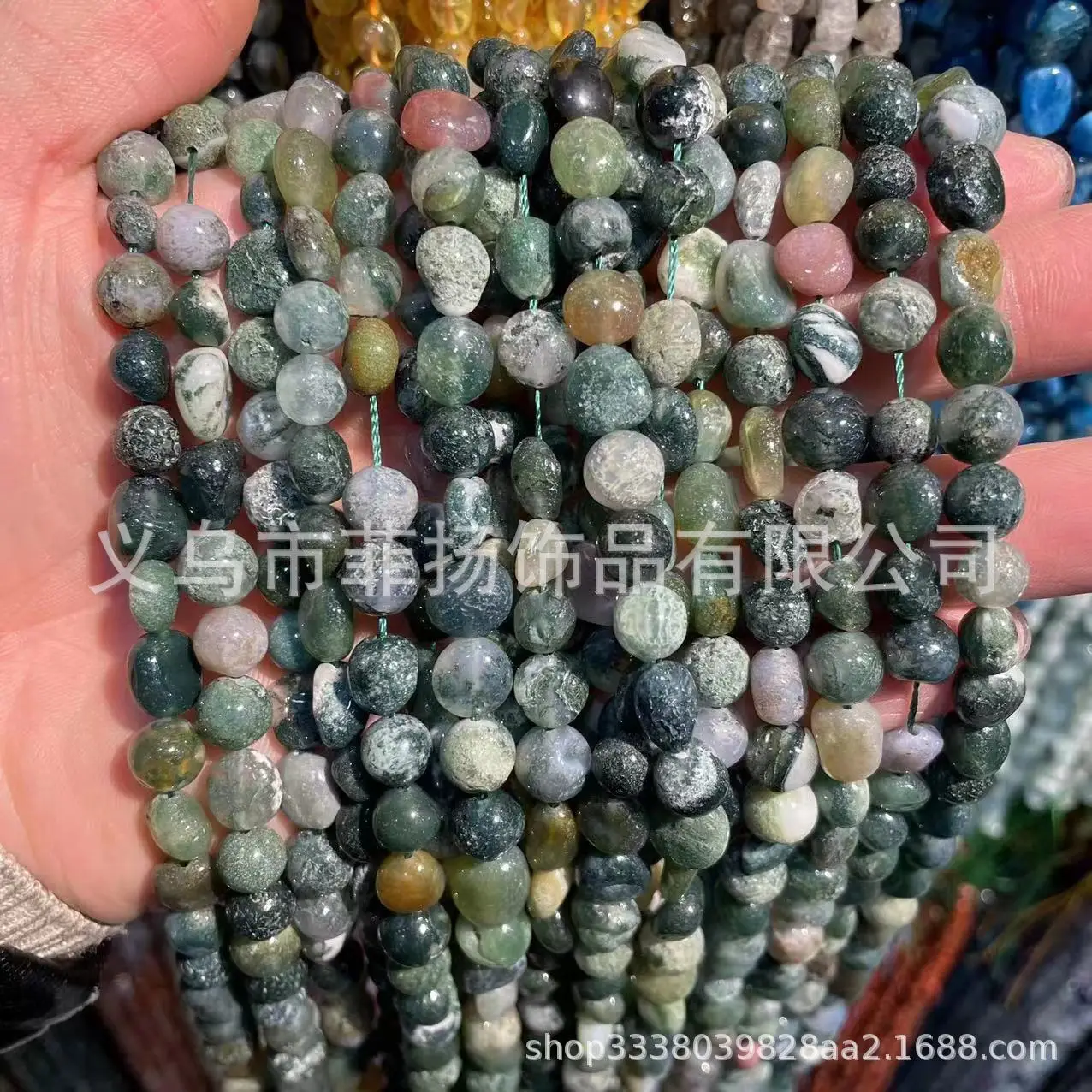 Natural Lapis Lazuli Tiger Eye Stone 6x8mm Blue