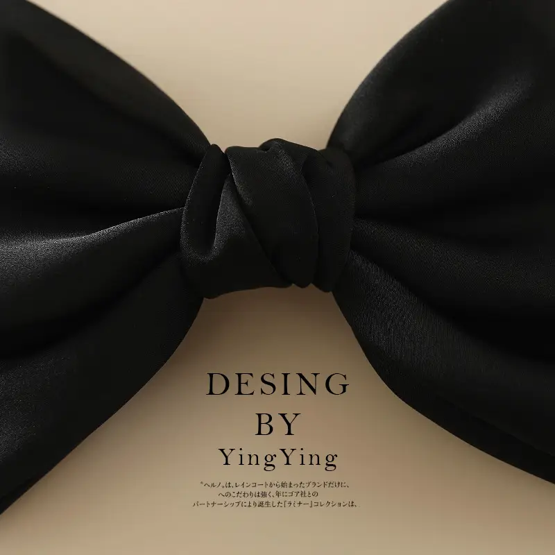 Red & Black Bow Hair Clips for Women - Image 6