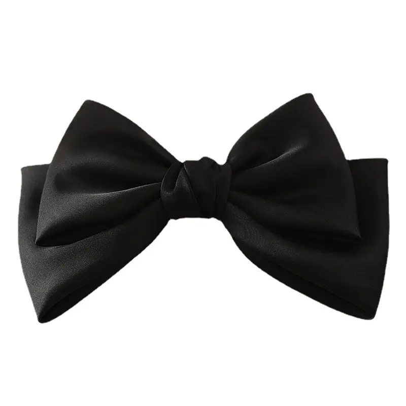 Red & Black Bow Hair Clips for Women - Image 7
