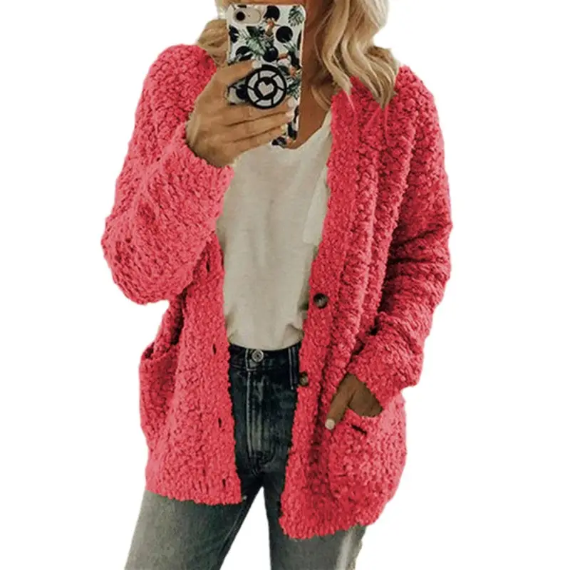 Lambswool Cardigan Pink Casual Wear - Image 15