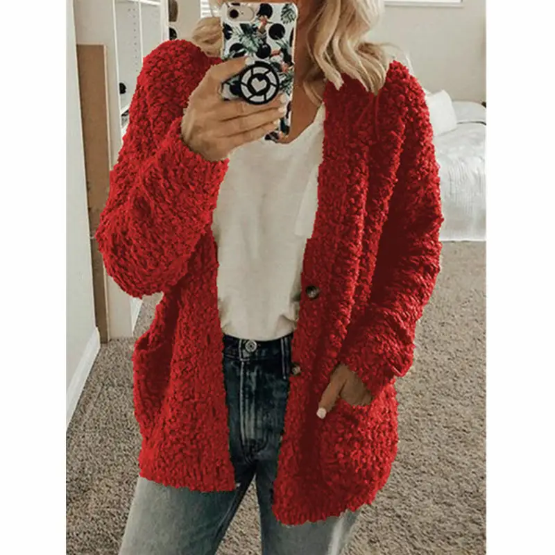 Lambswool Cardigan Pink Casual Wear — feature 55