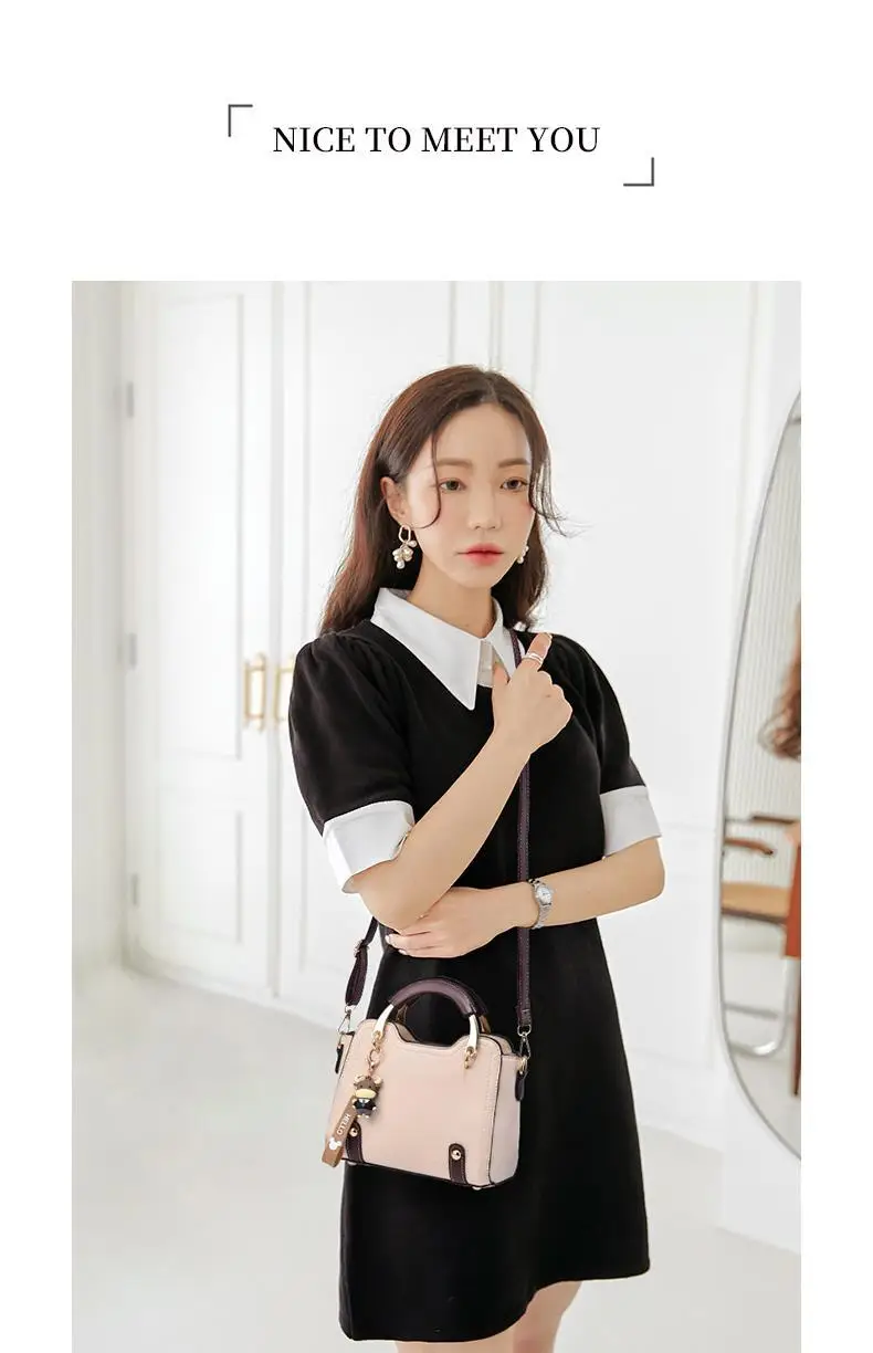 Korean Style Beige Shoulder Crossbody Bag 2022 — feature 1