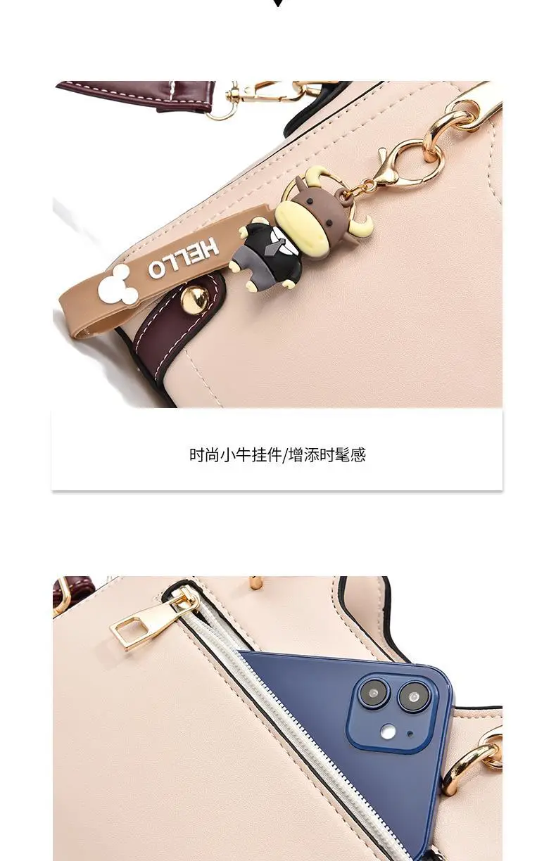 Korean Style Beige Shoulder Crossbody Bag 2022 — feature 3