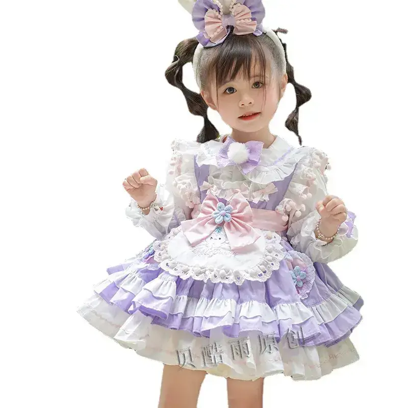 Girls Bunny Head Dress Purple Lace Tutu Skirt - Image 7