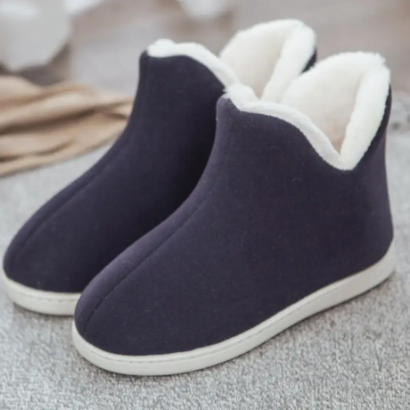 Winter Children's cotton slippers non-slip cotton-padded shoes for middle and big children's home student bedroom warm plush shoes for boys and girls