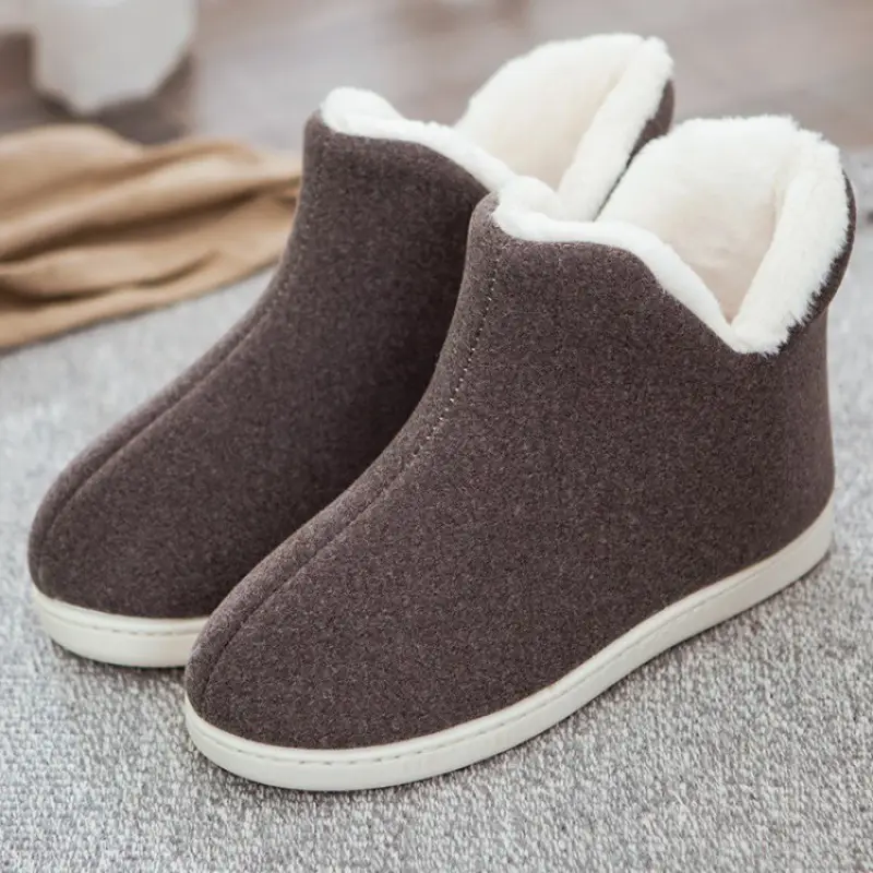 Winter Children's cotton slippers non-slip cotton-padded shoes for middle and big children's home student bedroom warm plush shoes for boys and girls