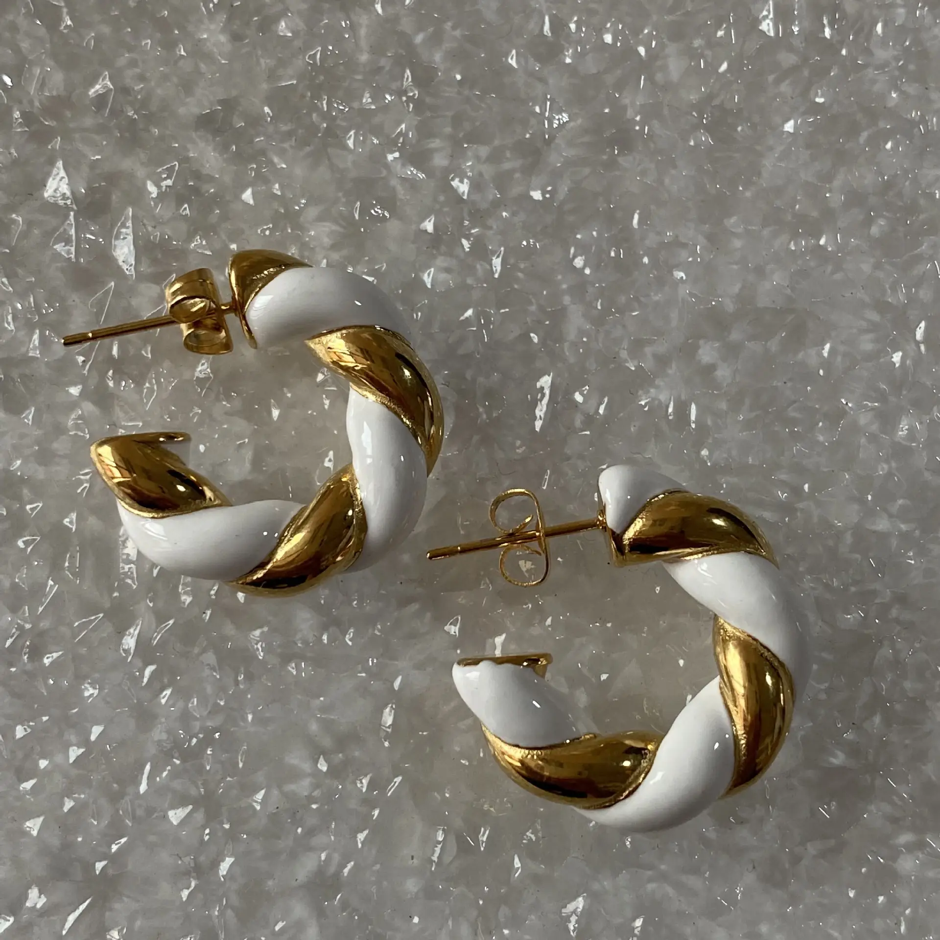 Real Gold Electroplated Cross-Border Earrings - Image 4