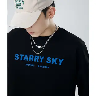 Kun Haipeng Printed Sweatshirt Black Blue Graphic Men — feature 12